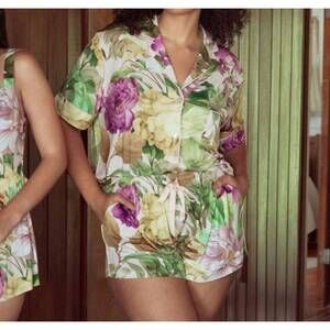 NEW KILO BRAVA shorts pajama set in spring garden